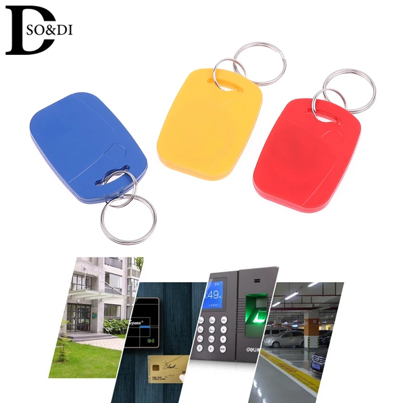 Ic id rfid dual 125kHz und 13,56 MHz Schlüssel anhänger em4100 s50 Chip Smartcard Token Schlüssel anhänger Ring Zugangs kontrolle