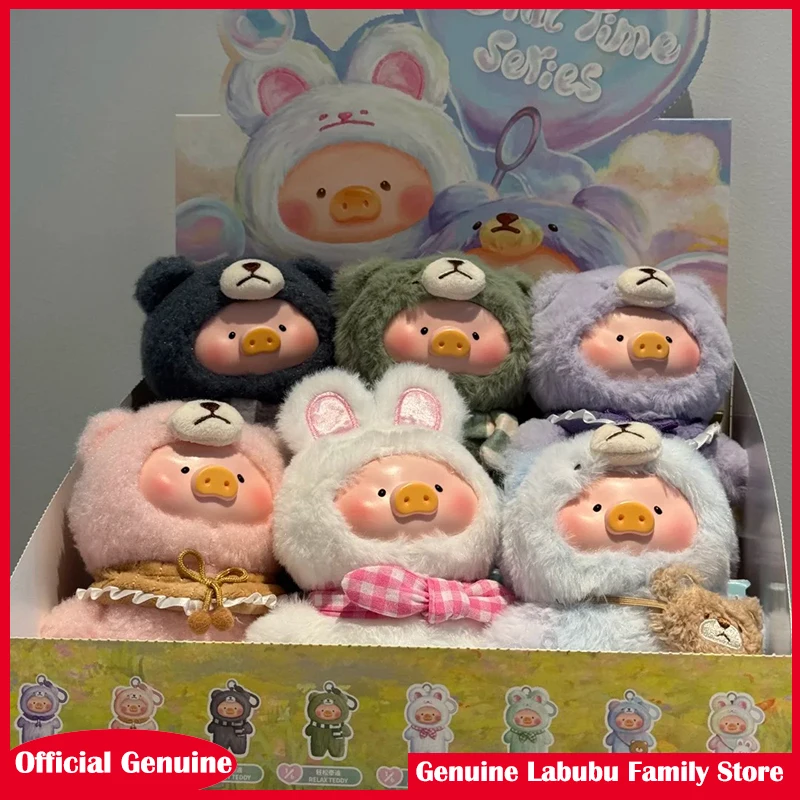 

Original Lulu V2 The Piggy Joyful Time Series Vinyl Face Blind Box Bunny Lulu 2.0 Mystery Box Teddy Pig Anime Doll Pendant Gift