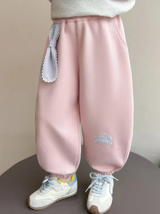 

Trendy Casual Loose Cartoon Straight Leg Pants Spring New Sle Children Faionable Baby Loose Trousers Sli Spring Wear