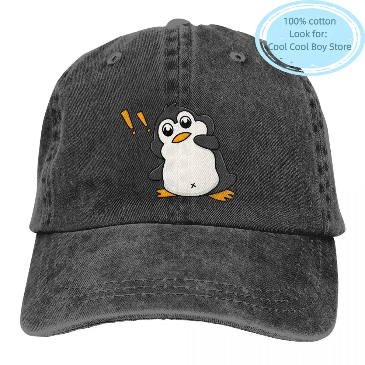 Surprised Penguin Baseball Caps Peaked Cap Valorant Agents Game Sun Shade Cowboy Hats for Men Trucker Dad Hat