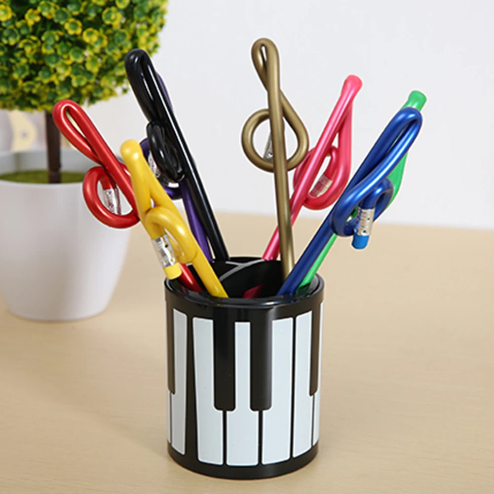 Music Creative Gift Pencil Plastic High Note Pencil Can Be Bent At Will Student Creative Stationery Small Prize School Supplies