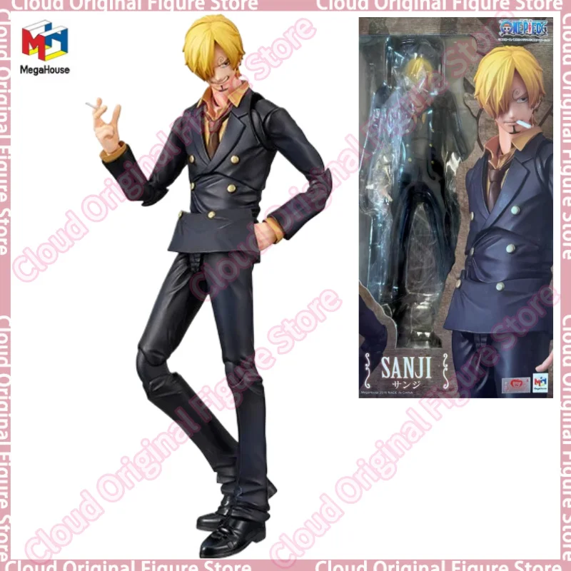 In Stock 100% Original MegaHouse Variable Action Heroes VAH Sanji ONE PIECE Pvc Anime Figure Model Collecile Action Toys Hobby