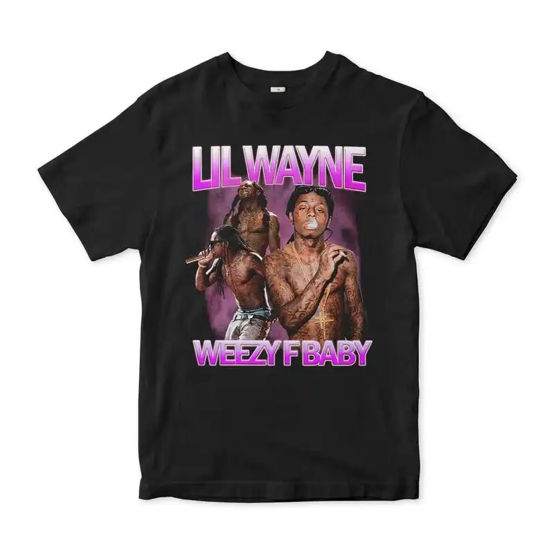 Lil Wayne Weezy F Baby T-Shirt, Men's and Women's Sizes,Graphic Short Sleeve Crew Neck Cotton T-Shirt