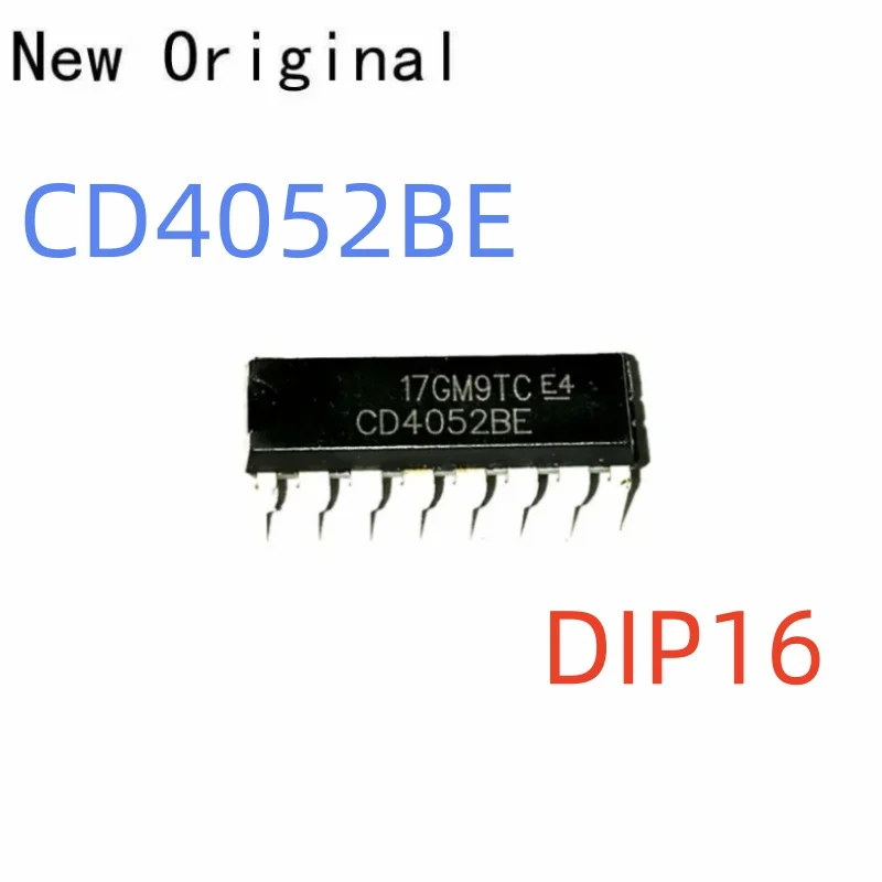 Cd4052Be Dip16 New and Original Cmos Analog Multiplexers/Demultiplexers with Logic Level Conversion