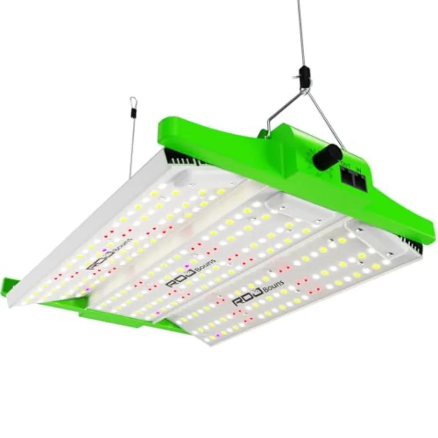 

120W Full Spectrum Grow Lights with UV and IR Adjustable Panel Angle 0-100 Dimming Daisy Chain for Seeds Vegetables Flowers Ind
