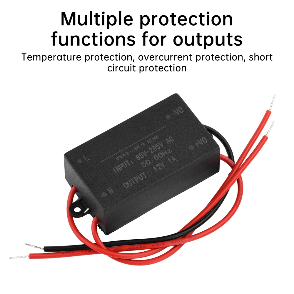 AC-DC Step-Down Power Supply Module AC85-265V to DC 5V 12V 24V 10W 12W 15W Buck Convert AC-DC Regulator Board