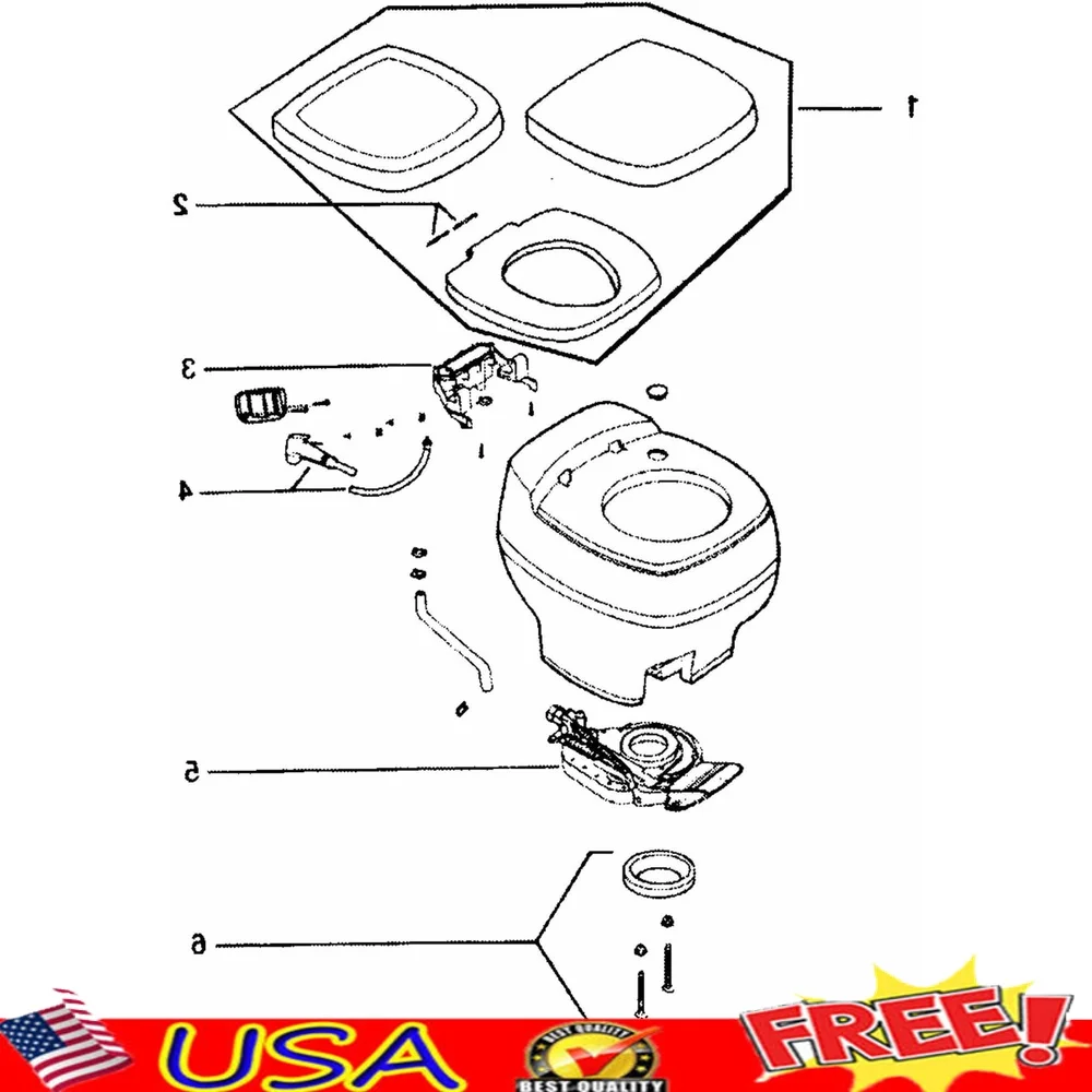 

Aqua Magic Toilet Seat and Cover Easy Installation Durable Design Universal Fit Standard Toilets Comfortable Use
