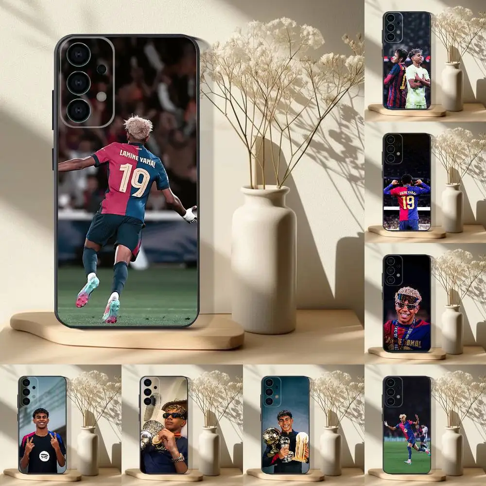 

Phone Case For Samsung S 25,24,23,22,30,21,10,9,Ultra,Plus,Lite,FE,4,5G Football 19 L-Lamines Black Soft Case