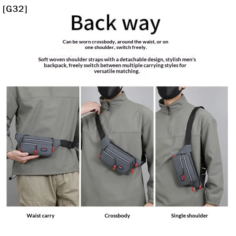 Quality Unisex Waterproof Waist Bag Pack Male Belt Pouch Ladies Kangaroo Hip Phone Work Purse Travel Gear For Men And Women[G32]