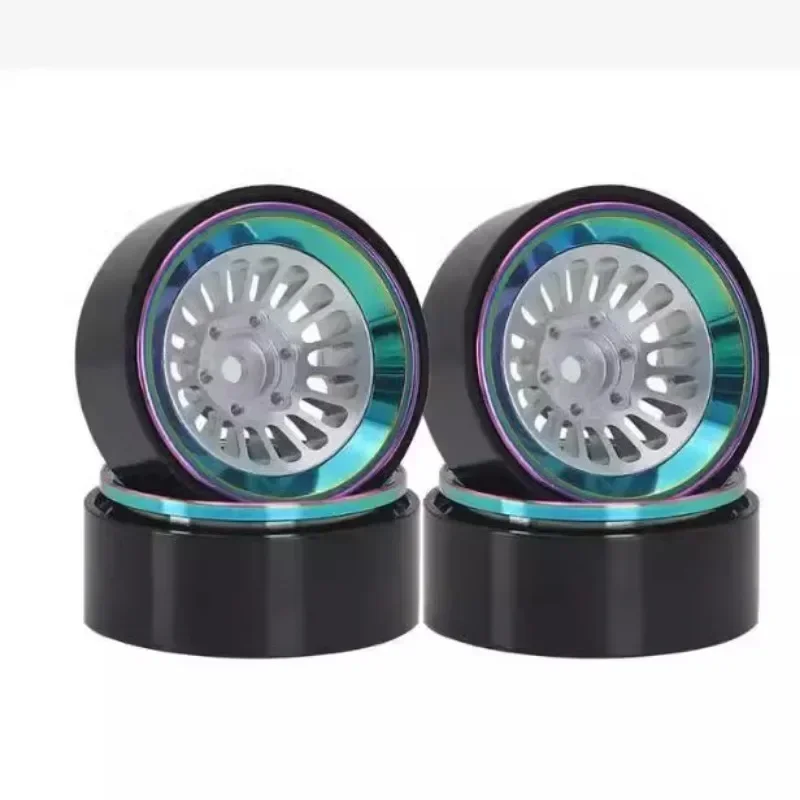 

4PCS 1.3 Inch Beadlock Wheel Hub Rims For RC Crawler Car Axial 1/24 1/18 TRX4M SCX24 Upgrade Parts