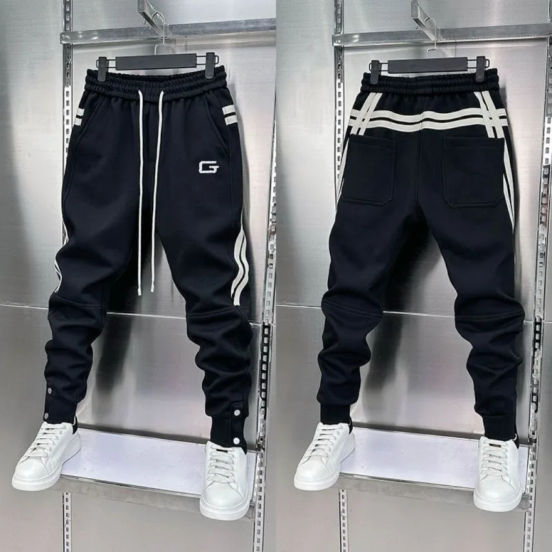 2024 Spring Men\'s Pants Korean Fashion Men Clothing Joggers Pants Casual Streetwear Male Trousers Elastic Waist Men Sweatpants