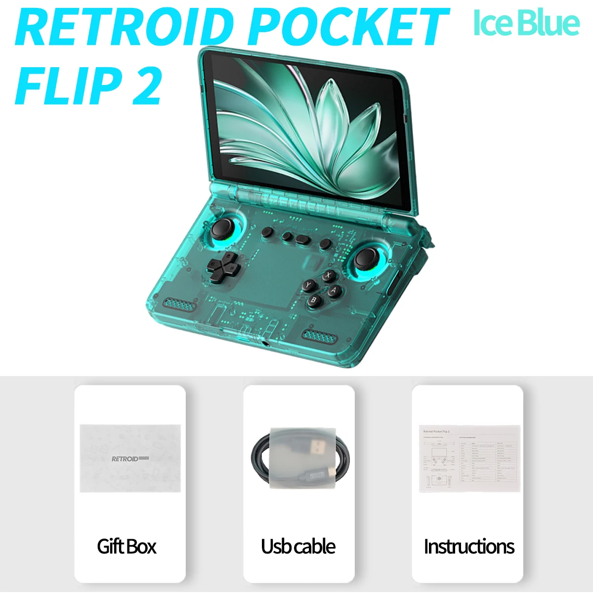 2025 Retroid Pocket Flip2 Retro Handheld Game Console Android13 5.5 Inch AMOLED Touch Screen Video Player Wifi Bluetooth PSP PS2 view 8