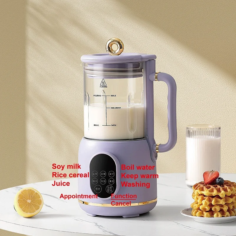 Машина для соевого молока, электрическая соковыжималка, блендер для резервирования, 800 мл, 10 лезвий, машина для разрушения стен, многофункциональная машина для завтрака