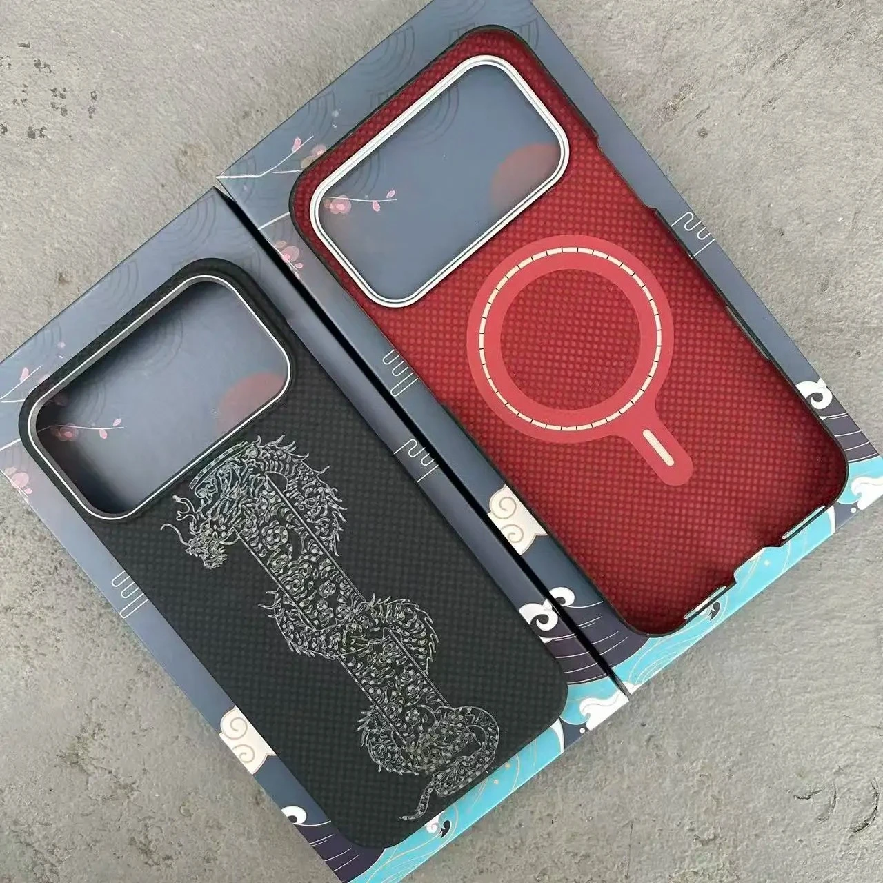 

For Magsafe Magnetic Case For iPhone Air 17 Pro/ 17 Pro Max Real Carbon Fiber Color Aramid Fiber Cover for iPhone 17pro max Case