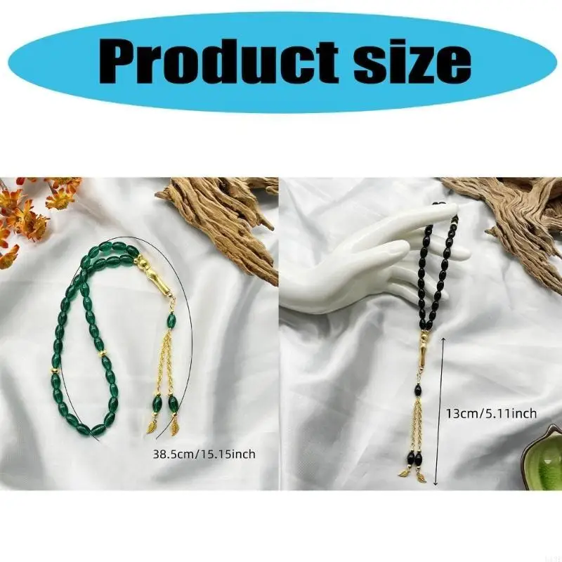Muslime Tasbih Rosenkranzperlen Islams Gebet Gebet Muslime Islams Misbaha Armbänder