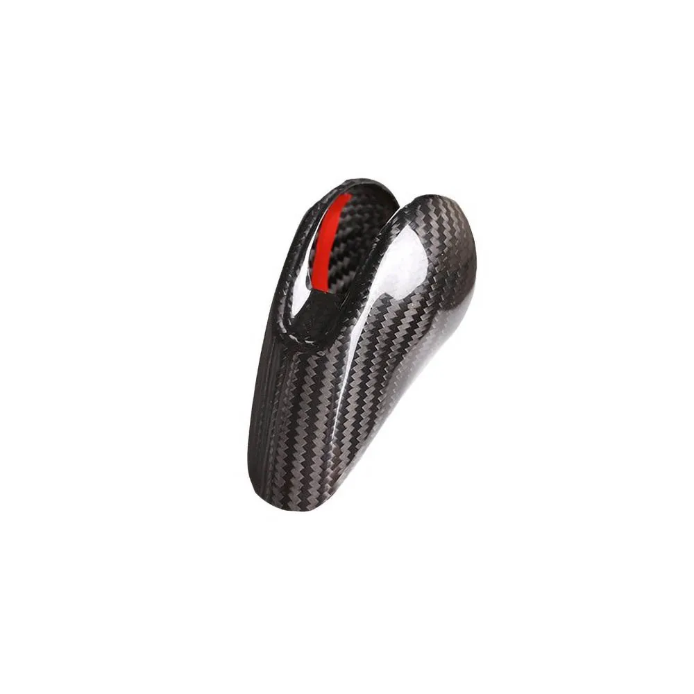 Car Carbon Fiber Gear Shift Knob Cover for Porsche Macan 2014-2020 Cayenne 2011-2023 Panamera 2017-2024 Gearshifter Collars