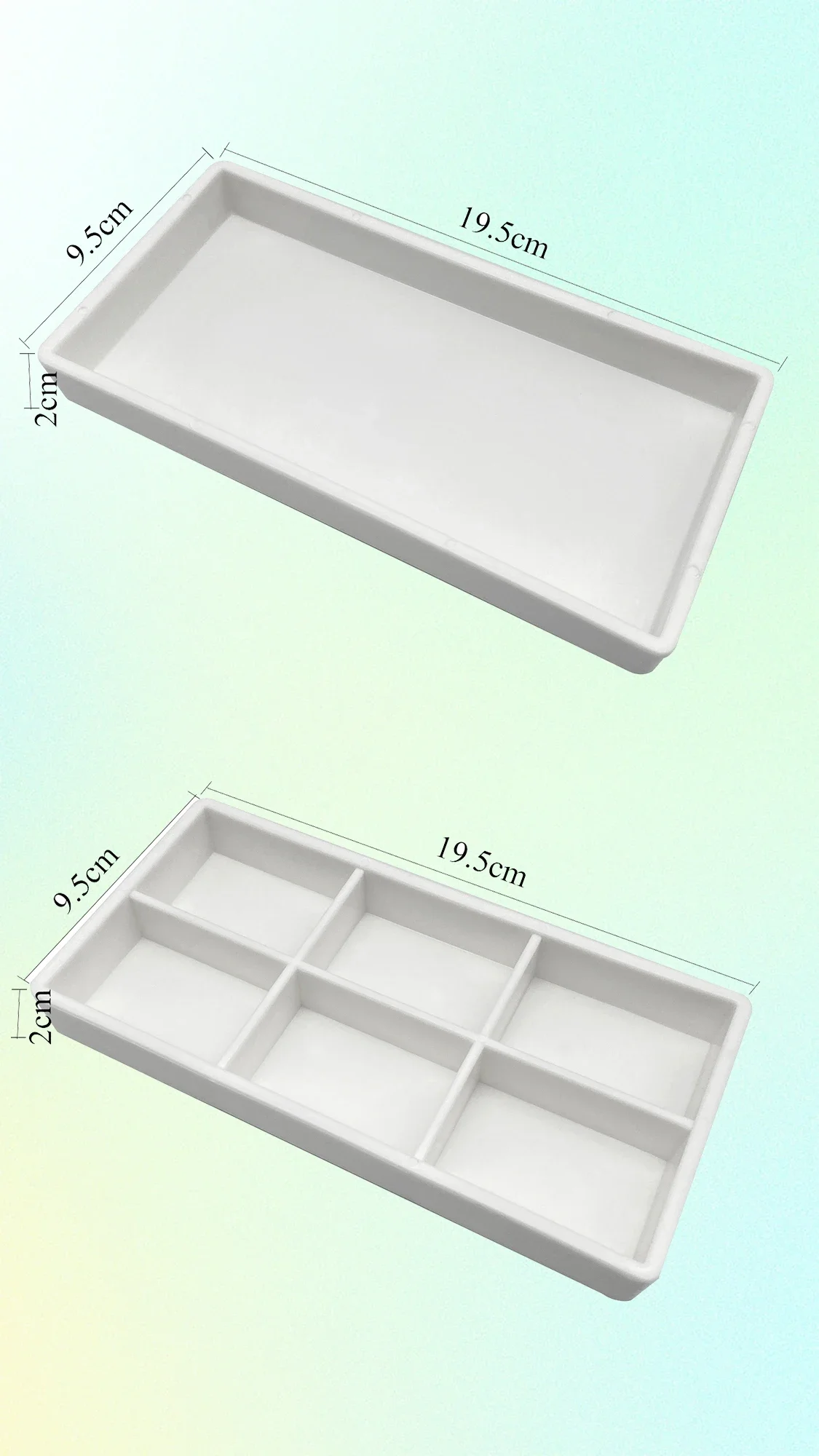Dental Instrument Tray Organizer, Autoclavable Plastic Cabinet Tray #18 (Model 653-18)