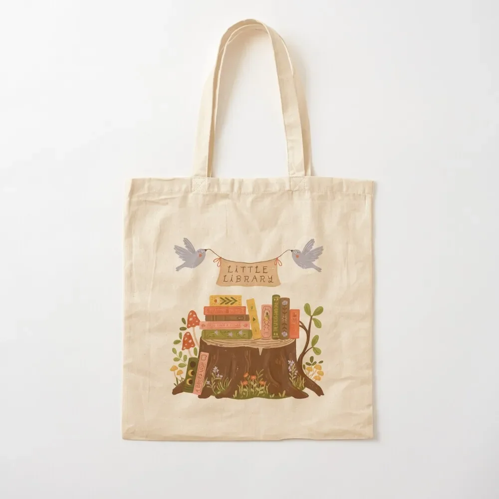 

Little Library Tote Bag Canvas stote bag Fabric bag university shopper