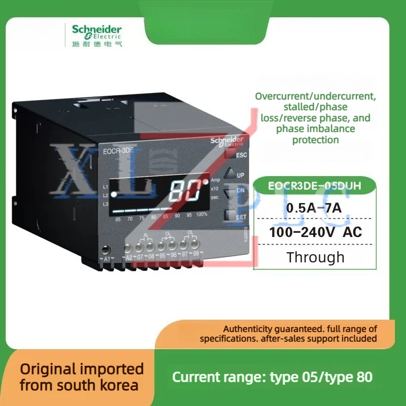 

New Original EOCR3DE- 05DUH [0.5-7 A] Digital Display Electronic Overcurrent Relay AC220V Motor Protection