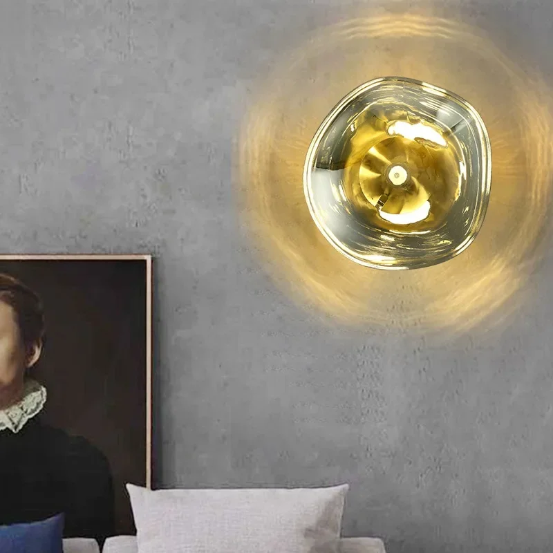 

Nordic Style Wall Lamp Glass Lava Lighting for Bedroom Staircase Bar Living Room Background Home Decor Creative Art Led Lights