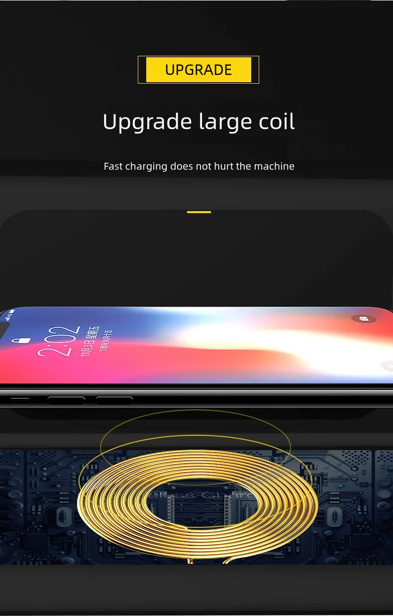 Supporto per caricabatterie wireless da 40 W con termometro sveglia per iPhone 15 14 13 12 X Stazione di ricarica rapida per telefono Xiaomi Samsung