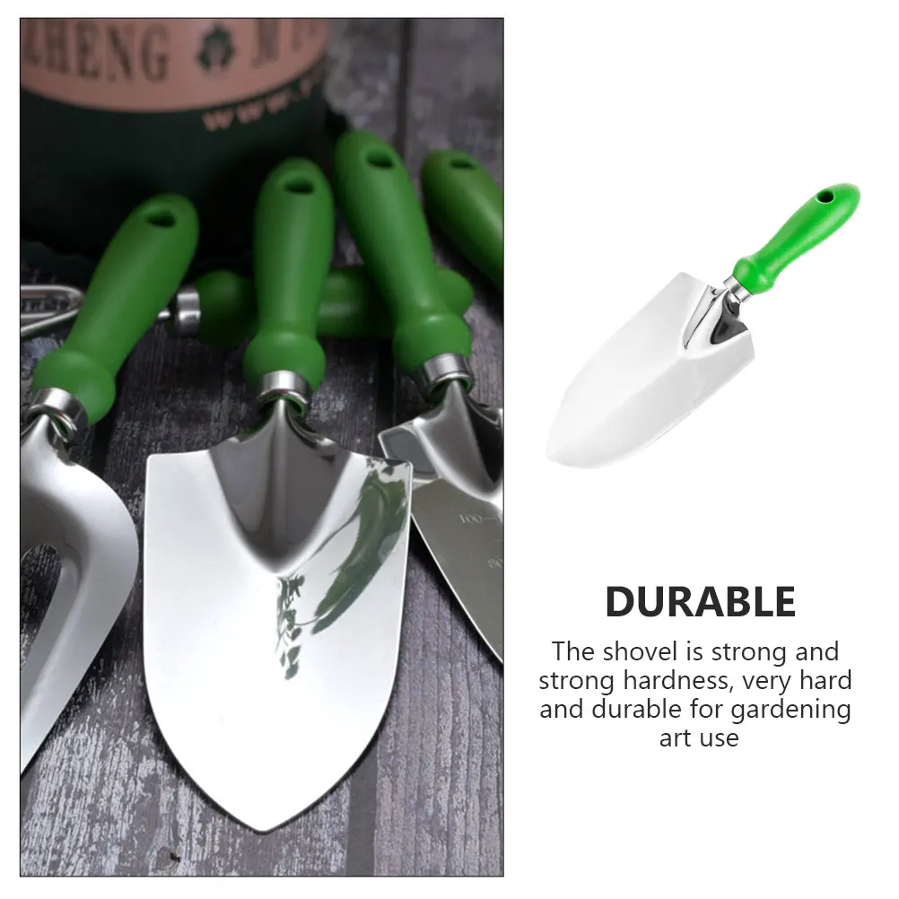 

Iron Garden Shovel Stainless Steel Rust Proof Gardening Tool Hand Trowel For Planting Soil Loosening Weeding Durable Ergonomic