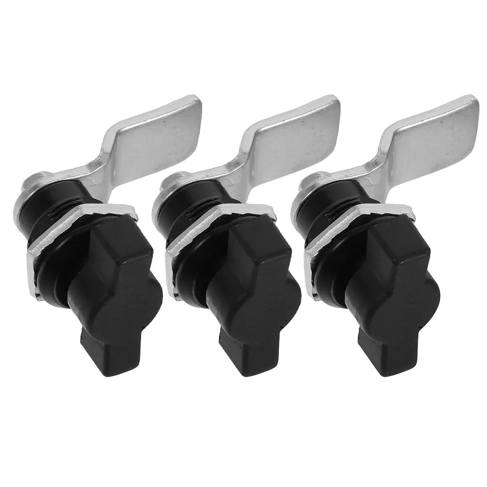 3Pcs Cam Lock T-Handle Zinc Alloy for Tool Box Latch Cabinet Door Lock Distribution Cabinet Electric Meter Box Secure Easy Mount