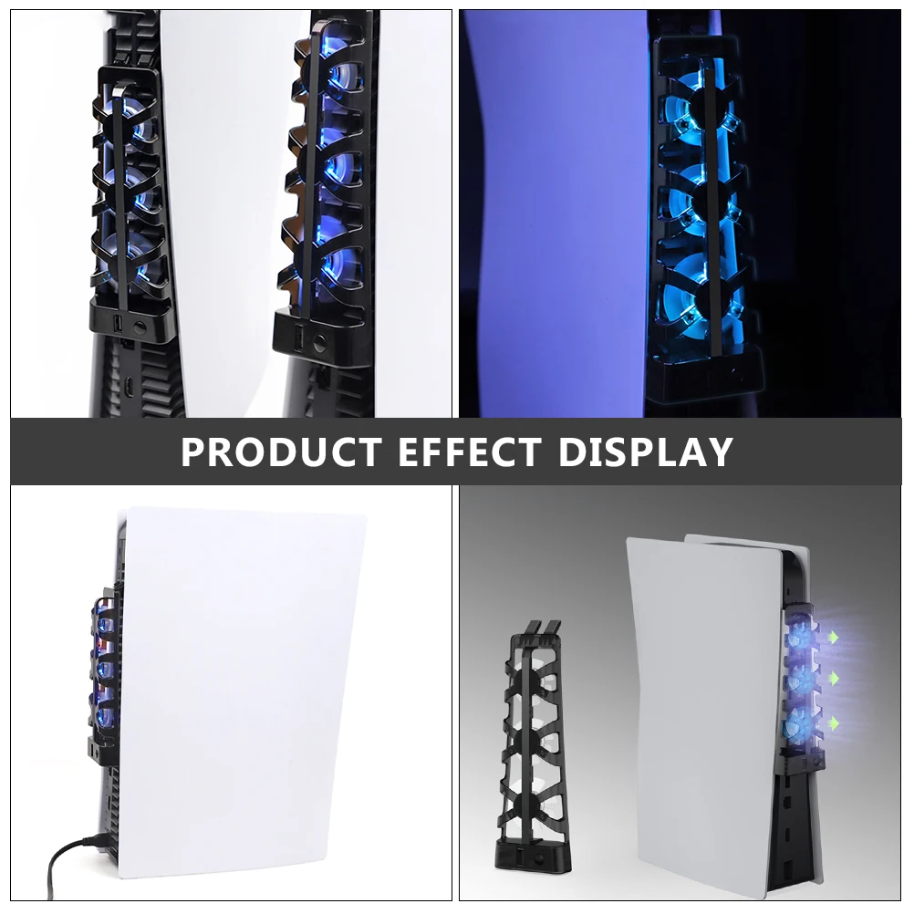 

Cooling Fan For Game Console With Led Light Air Cooler Hub Radiator Fan Game Machine Temperature Control Air Cooling