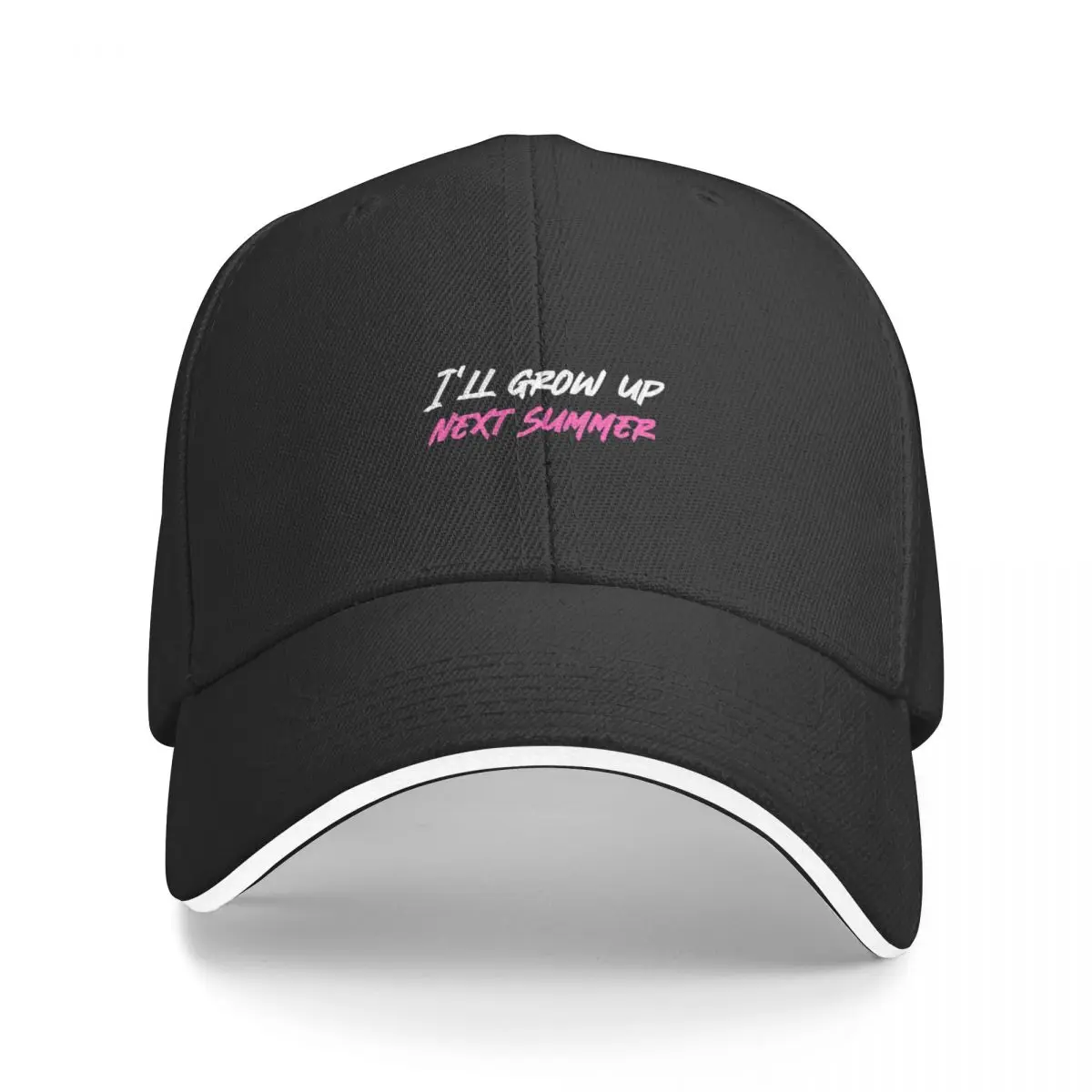 I'll grow up next summer Baseball Cap derby hat Trucker Cap Sunscreen Men's Luxury Women's