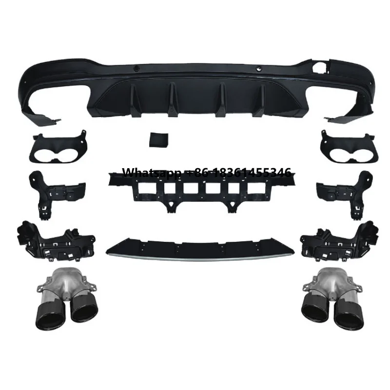 Accesorios para Auto GLC X253 2020-2022, Difusor Trasero para GLC Clase X253 hasta GLC43, Lip Trasero GLC43