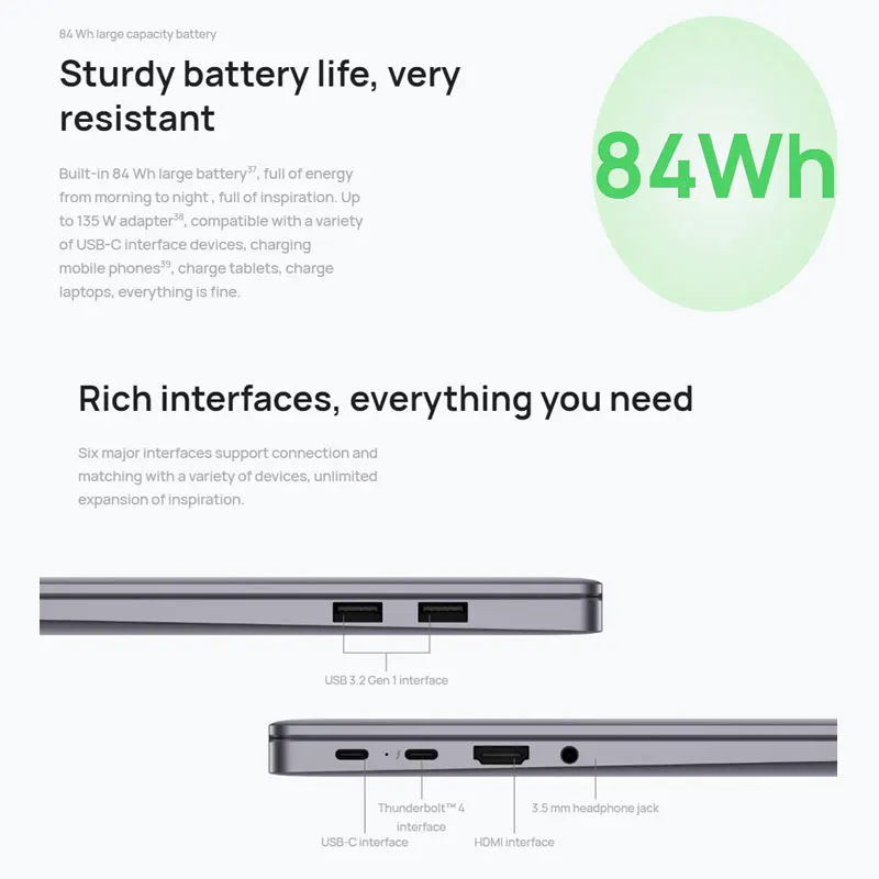 Huawei-matebook 16s 2023 polegadas tela sensível ao toque de alta cor, 8ª geração core i7, 16 polegadas, 2.5k