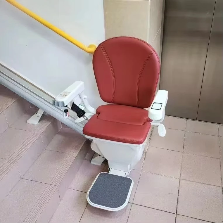 CE Certified 120-160kg Electric Straight Staircase Chair Stairlift Patient Lift Stair Transfer For Disabled People