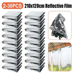 2-30pc Garden Wall Mylar Film Highly Reflective Films for Grow Tent Room Garden Greenhouse Covering Foil Sheets 210x120cm