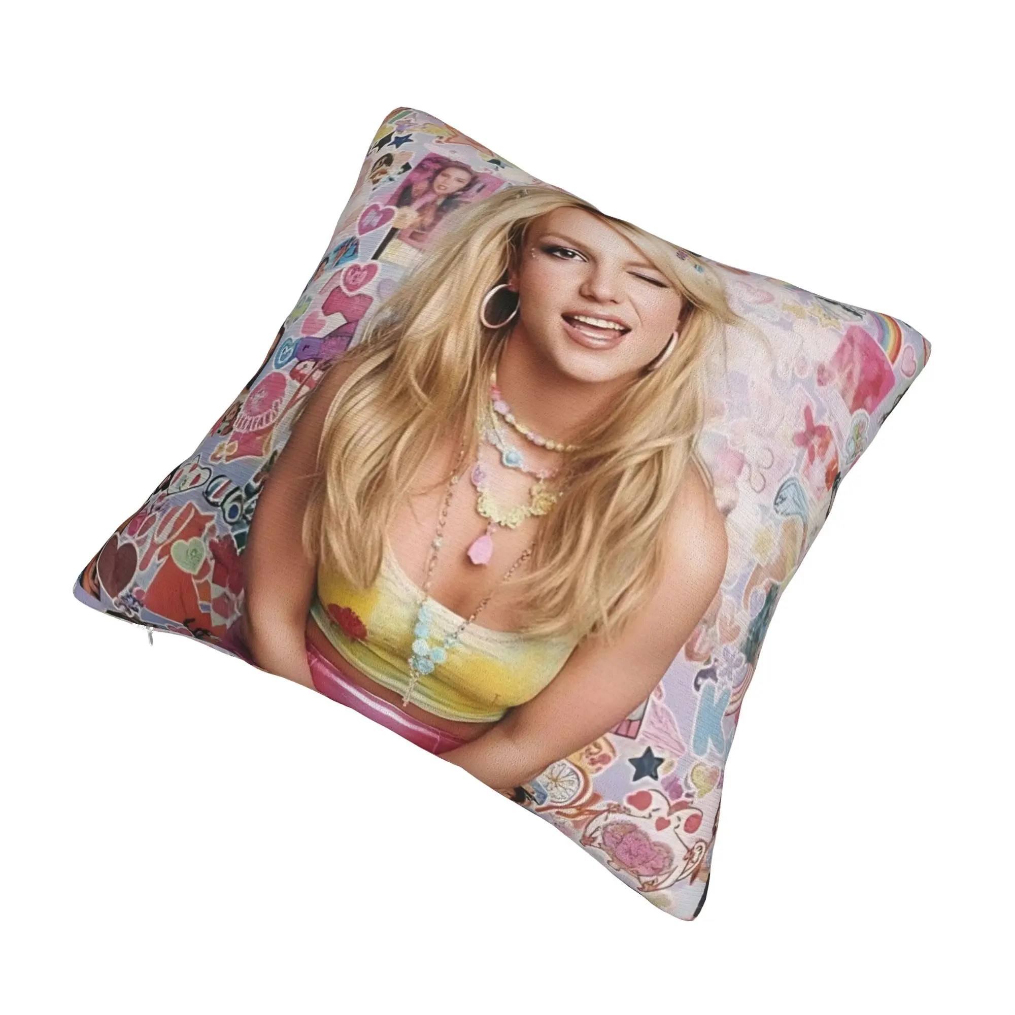 Decorative Pillowcases Singer Britney Spears Stuff Bed  Throw Pillow Case Cover Zippered Multiple Sizes