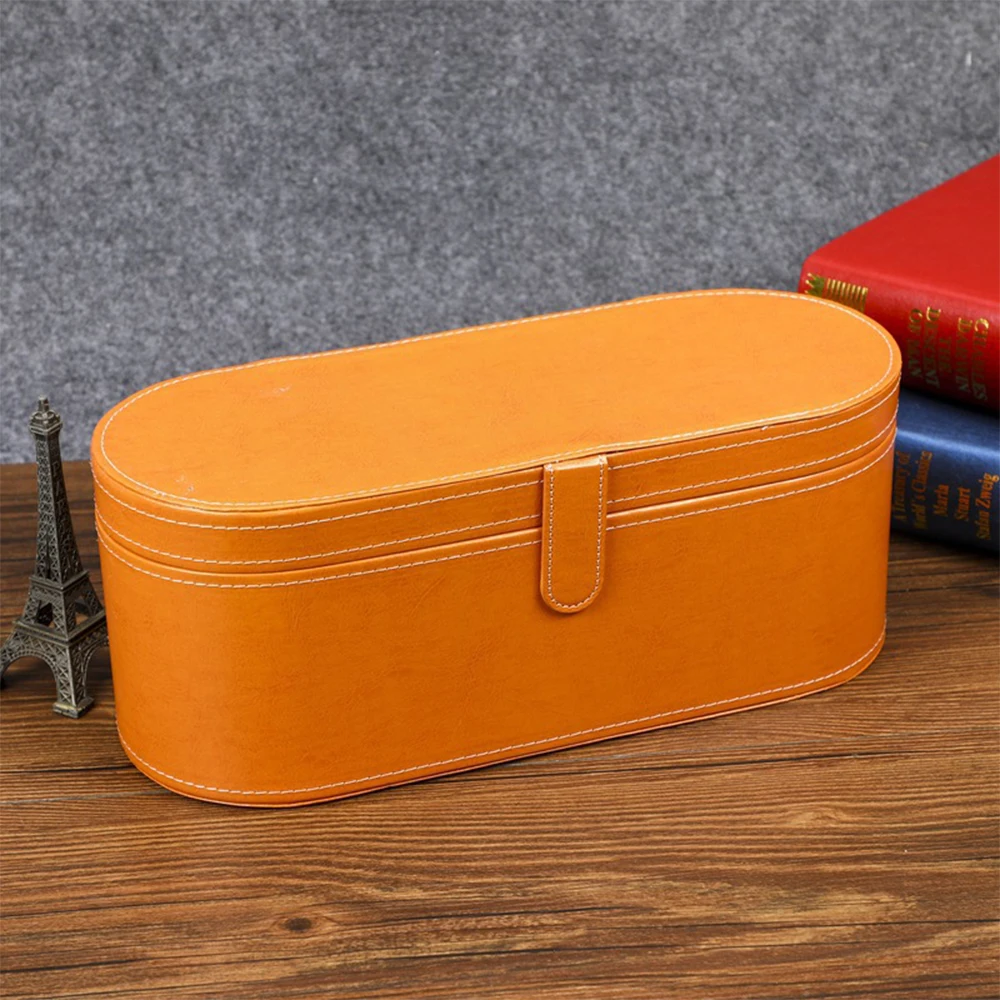 

Leathers Storage Box Portable Carry Case Bag Shockproof For Pouch Organizer Dyson Travel Airwrap For Curling Iron Curling Stick