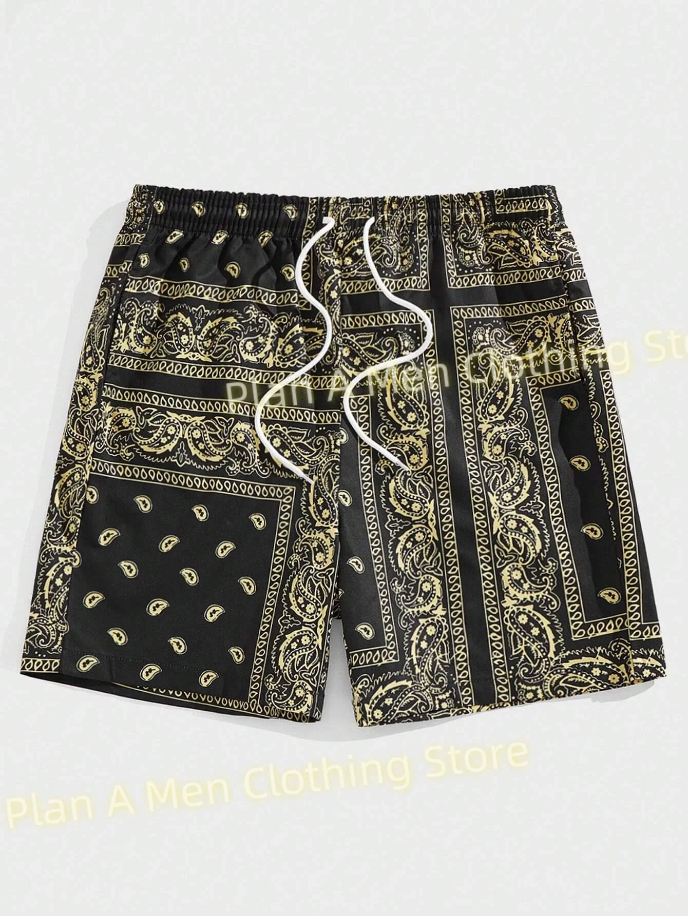 

Beach Ethnic Style Men Beach Shorts Fashion Casual Workout Shorts Men Gym Shorts Hawaii Holiday Sports Shorts Men Clothing