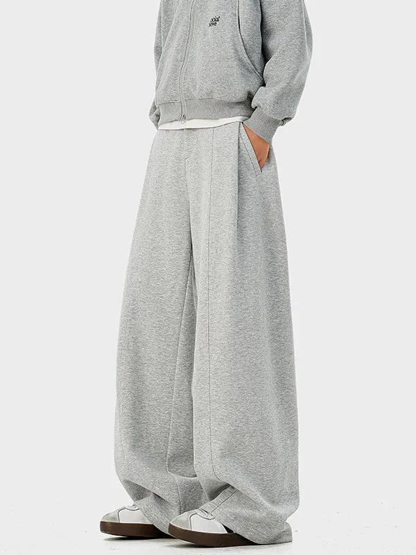 

Мужские зимние утепленные спортивные брюки American Sle Casual: свободные прямые штаны с широкими штанинами, плотные, хорошо драпирующиеся