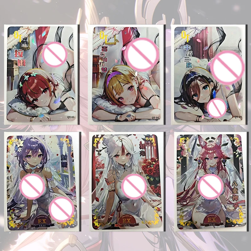 

Goddess Story EX QT карта Yae Miko Keqing Kitagawa Marin Ningguang Yoimiya Yelan для мальчиков Коллекция игрушек Подарки на день рождения и Рождество