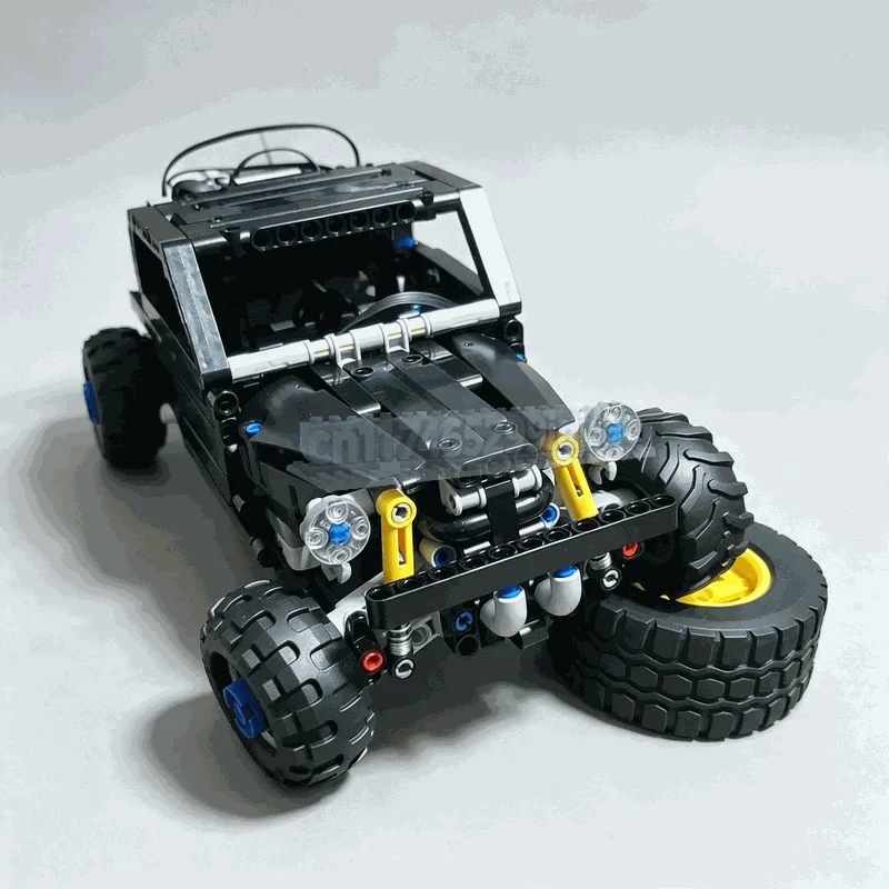 NEW 522PCS Black Off Road Buggy Building Blocks Remote Control Vehicle Model Creative DIY Assembly Toy Adventure Display Gifts