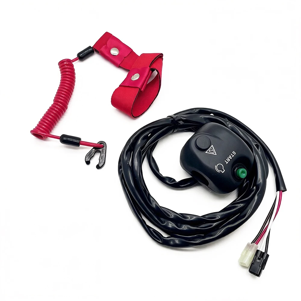 Replaces Fit For New Yamaha GA7-68310-01-00 WaveRunner Handlebar Start Stop Switch Box & Lanyard GA7-68310-01-00 EW2-68310-04-00