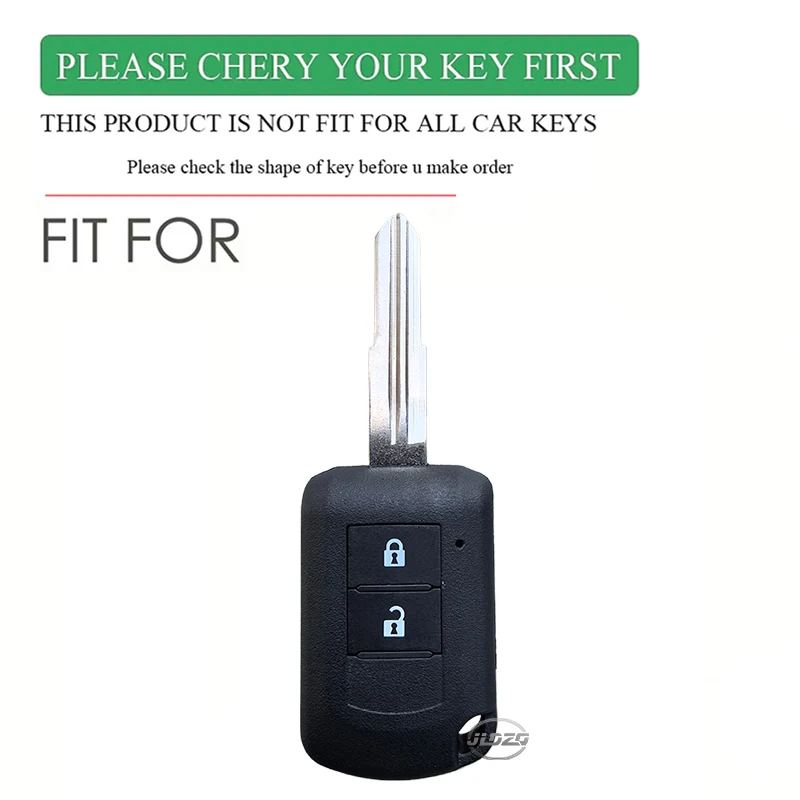 Silicone Car Key Cover Case for Mitsubishi ASX ASH Outlander Lancer EX Galant Pajero L200 Keyring Protector Shell 2 Buttons