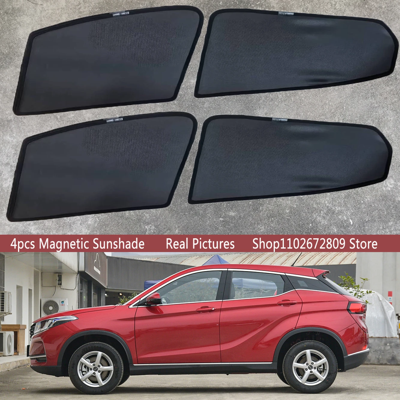 

Magnetic Car Sunshade Shield Front Windshield Frame Curtain Sun Shades for Seres 3 DFSK Glory E3 500 EV 2020 - 2024 Accessories