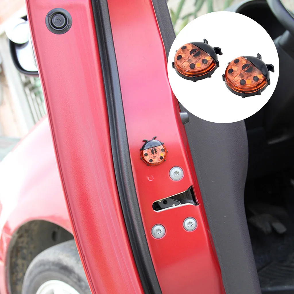 Car Door Warning Light 2 Emergency Lights High Sensitivity Wide Applications