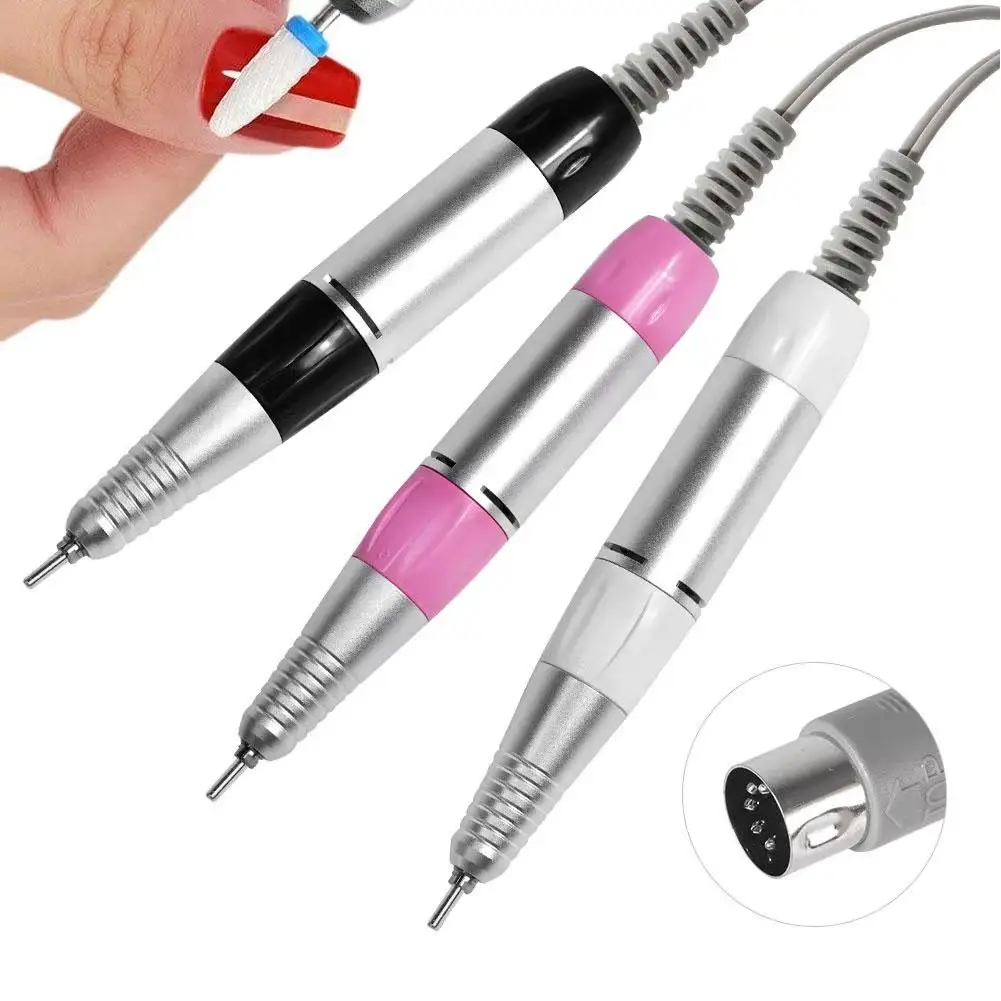 Elektryczny pilnik do paznokci PLUG Akcesoria do pilników do paznokci Narzędzie do polerowania Frezarka Uchwyt do pilnika do paznokci Rękojeść do pedicure Szlifierka ﻿   Manicure A2Z3