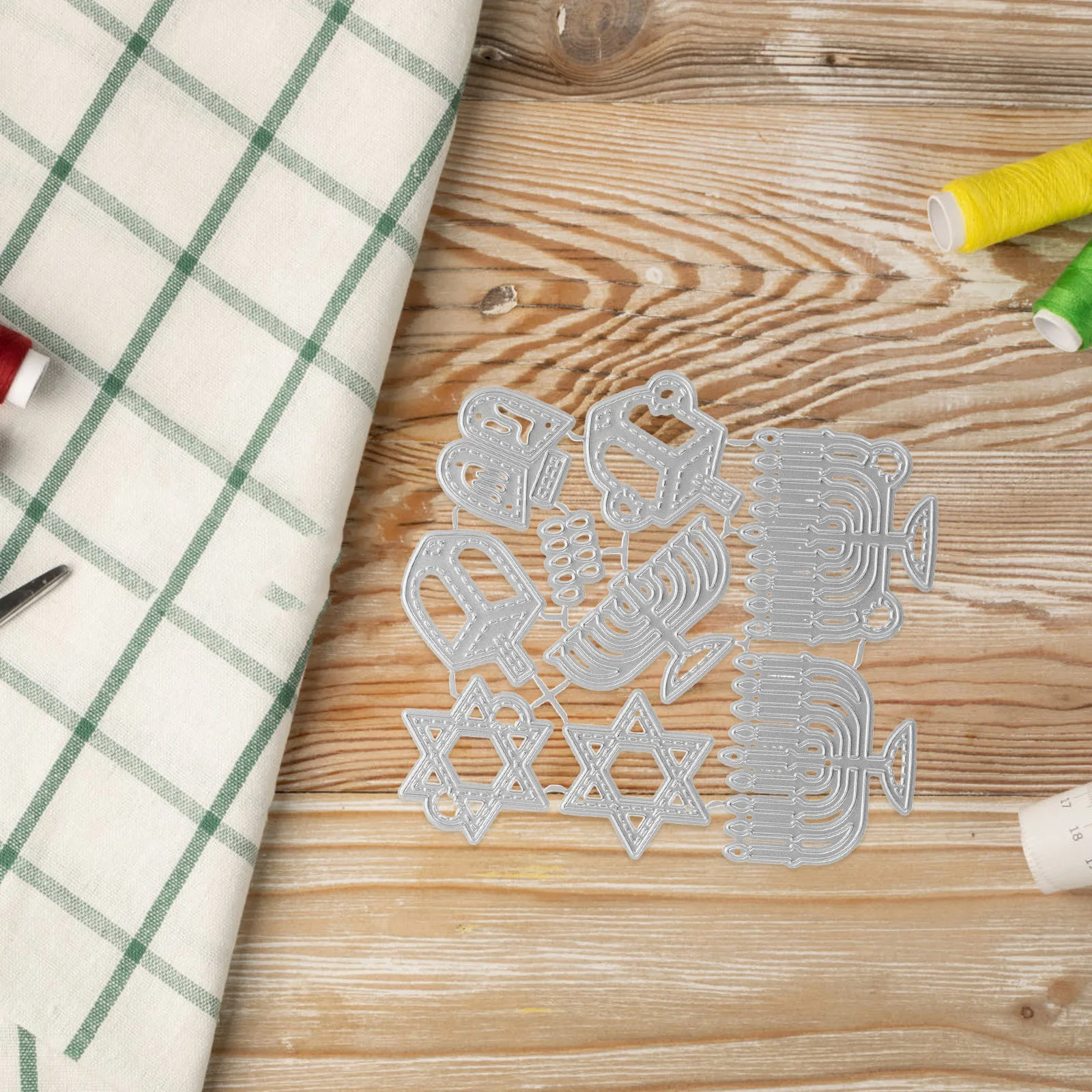 

Hanukkah Metal Cutting Dies Carbon Steel Reusable DIY Scrapbooking Handcraft Tool Card Making Scrapbook Cutting Dies
