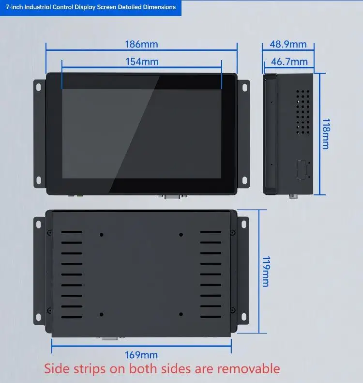 Open 7-inch 10-inch 4:3 capacitive touchscreen display interface New