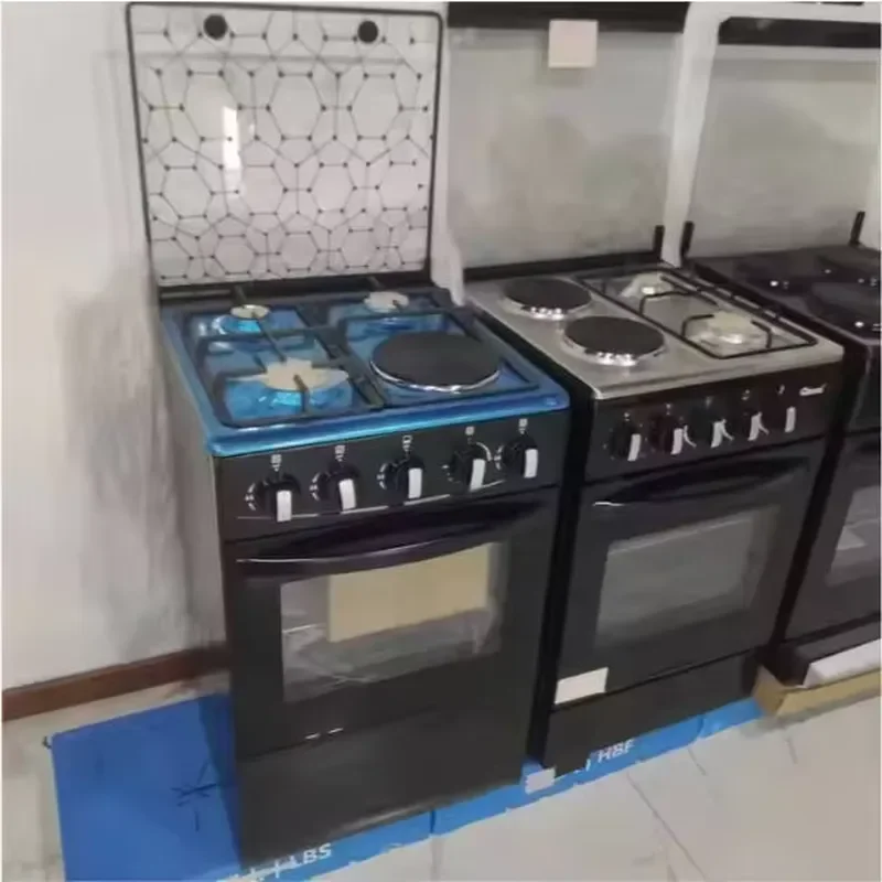 3 Gas 1 Electric vertical electric oven, electric stove with oven, commercial kitchen utensils Gas stove with oven and grill