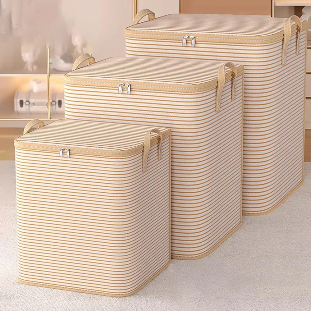 

Extra Large Storage Bag Non-Woven Closet Clothes Organizer Breathable Clothing Quilt Storage Container for Home Bedroom