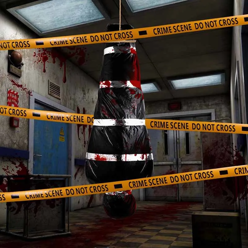 Terrifying Atmosphere Inflatable Human Body Model Corpse Halloween Haunted House Secret Room Props Scene Decoration Accessories