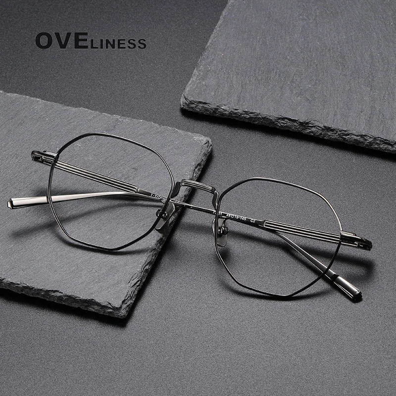 

Pure Titanium optical lenses Glasses Frame men Women Trendy male female myopia Prescription Eyeglasses frames Eyewear Spectacles